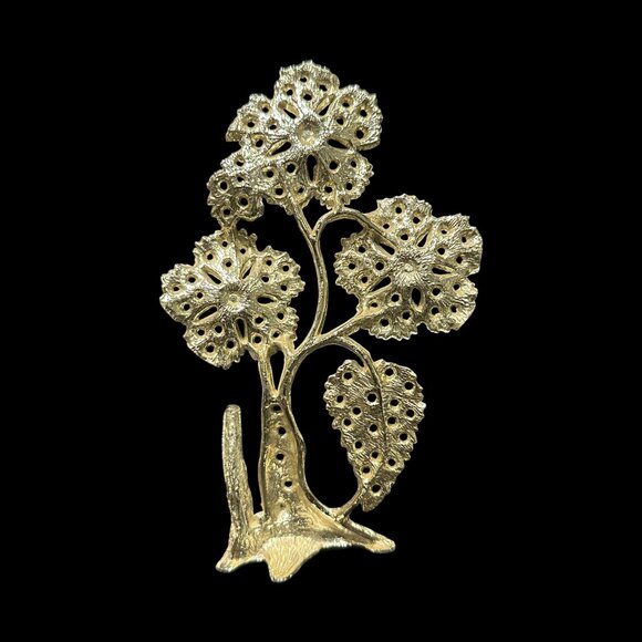 Vintage Torino Flower Earring Tree Holder, 1980s Stud Earring Display Stand - Picture 2 of 4